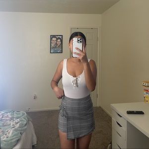 Plaid Skort
